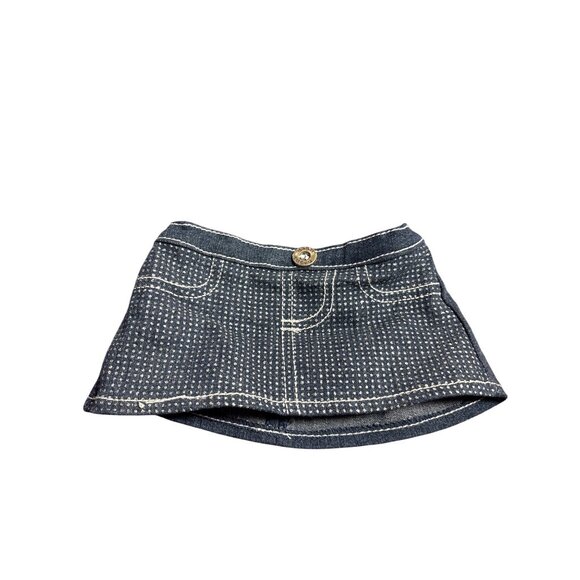 Build-A-Bear Other - Build-A-Bear Workshop Glitter Dot Jean Skirt for stuffed animals.